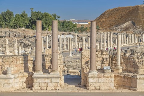 Columns at the amphitheatre