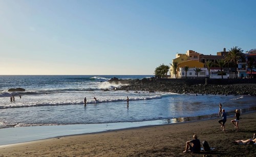 Beach in front of La Playa