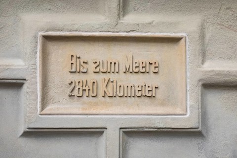 Sign at the source of the Danube
