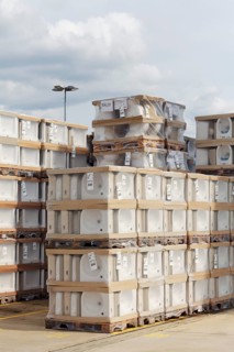 Stack of washbasins