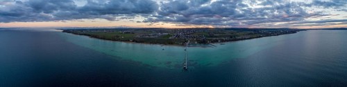 Evening twilight at Lake Constance