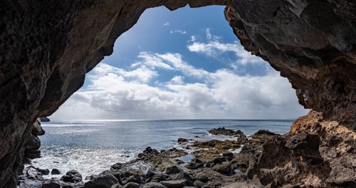 Rocky coast near Canical