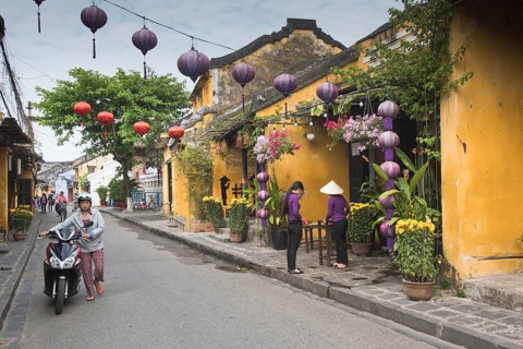 Lanterns over the street