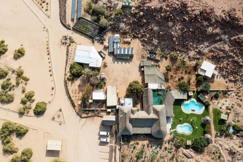 The Brandberg White Lady Lodge in the vicinity of the Ugab river
