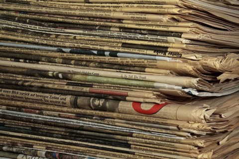 A stack of old