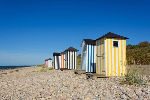 Colorful Beach Cabins