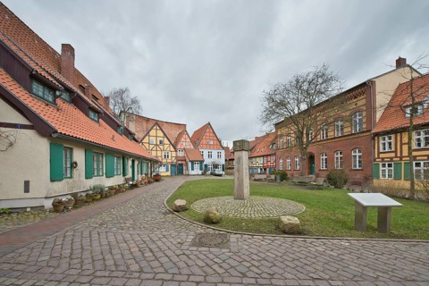 Half-timbered houses at Johanniskloster