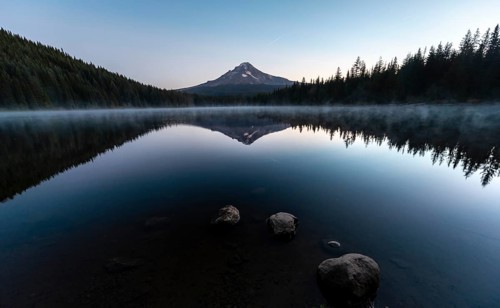 Three stones in the water