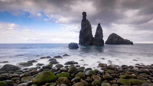 Volcanic rock formations