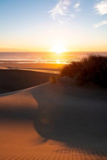 Sunset over the sea