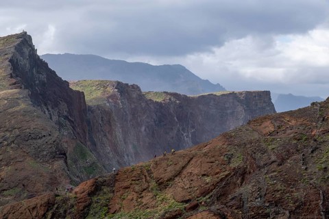 Hiking trail and view