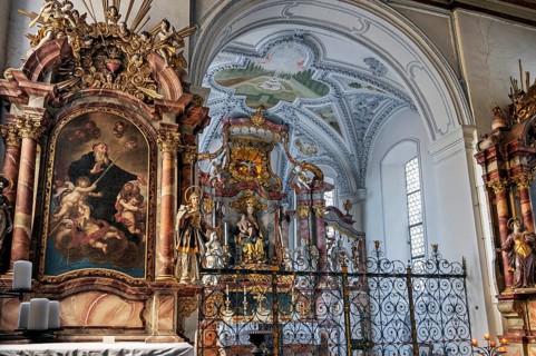 Main altar and side altar