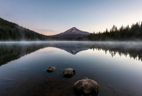 Three stones in the water