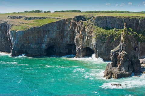 Rocky coast in Pembrokeshire National Park