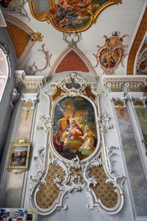 Picture in rocaille frame
