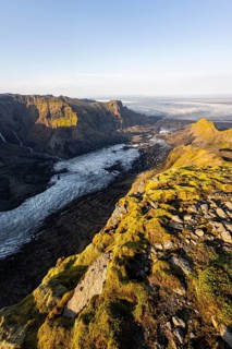 Spectacular landscape in the evening light