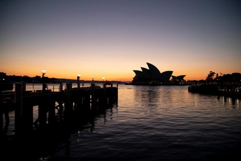 Sydney Opera House at sunrise
