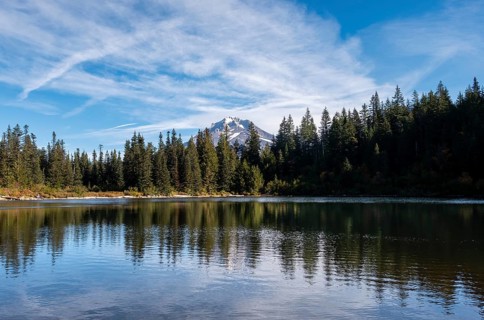 Mirror Lake with forest