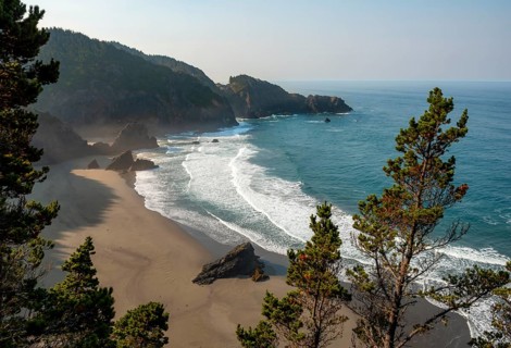Sandy beach beach by the sea