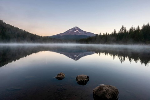Three stones in the water