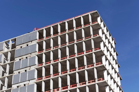 Office tower gutted