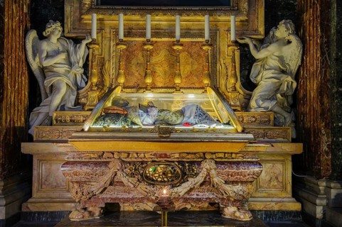 Glass coffin of St. San Giovanni Leonardi
