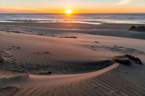 Sunset over the sea