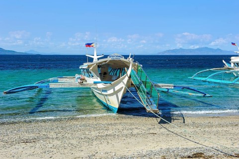 Excursion boat Outrigger boat for boat trip