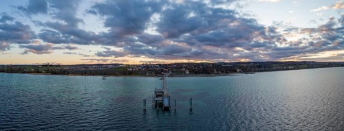 Evening twilight at Lake Constance