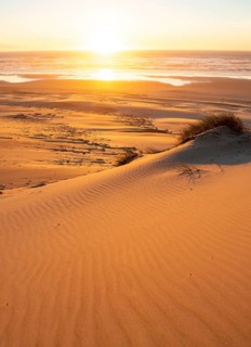 Sunset over the sea