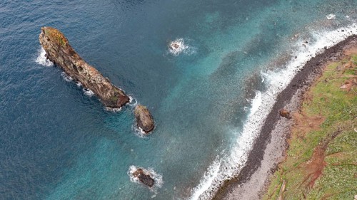 Volcanic rock formations