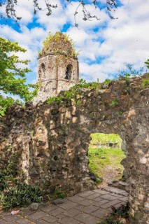 Cagsawa Church destroyed by Mayon Volcano