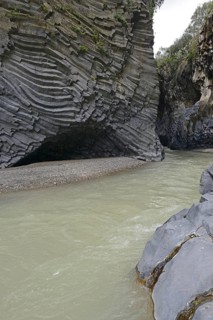 Lava rock in the Gole dell Alcantara