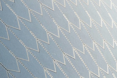 Close up of one of the sails of the Sydney Opera House