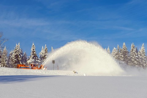 Snow blower milled road free