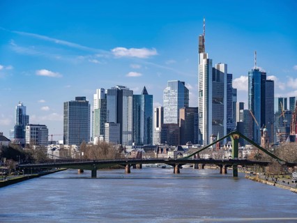 Skyline with skyscrapers