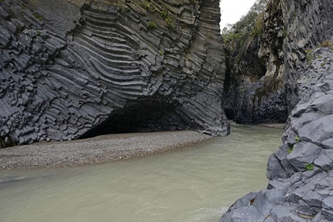 Lava rock in the Gole dell Alcantara