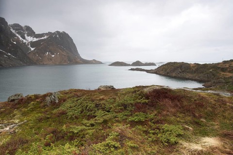 Cloudy weather at Straumfjorden