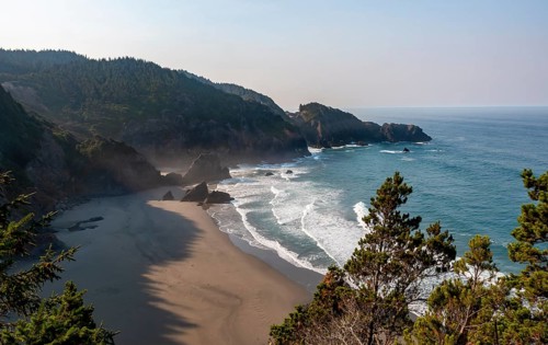 Sandy beach beach by the sea