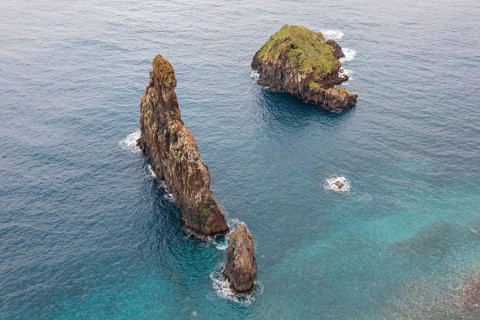 Volcanic rock formations