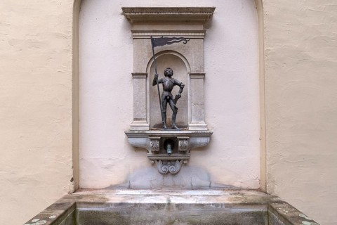 Fountain figure of Saint Mauritius