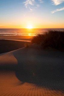 Sunset over the sea