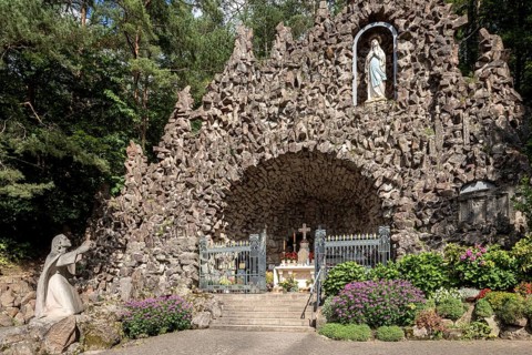 Marien Grotto pilgrimage site in the forest