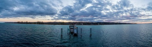 Evening twilight at Lake Constance