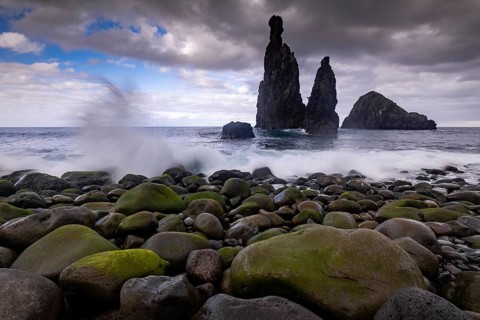 Volcanic rock formations