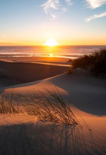 Sunset over the sea