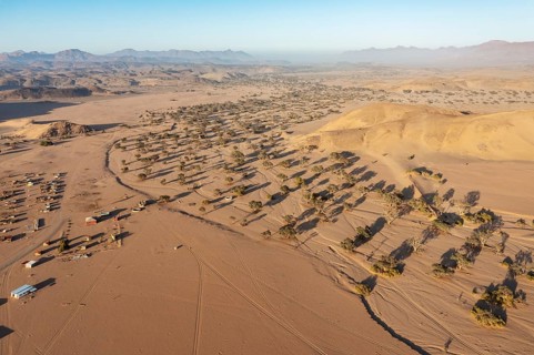 The dry bed of the Aba-Huab river shortly before its confluence with the Huab river