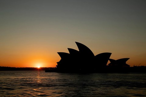 Sydney Opera House at sunrise