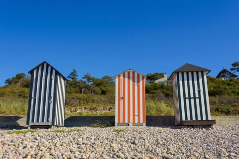 Colorful Beach Cabins