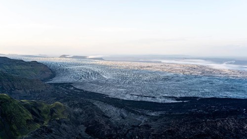 Spectacular landscape in the evening light